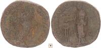 Roman Empire AE sestertius Marcus Aurelius, VOTA SVSPECTA DECENN II COS III, Emperor sacrificing over altar -