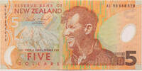 New Zealand 5 dollars -