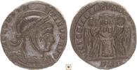 Roman Empire follis Constantine I., Helmeted bust/Two victories holding shield, Arelate -