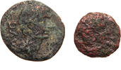 Greek-Spain semis, quadrancs 2 pcs lot -