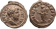 Roman Empire AR denarius Septimius Severus, Liberalitas -