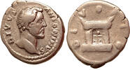 Roman Empire denarius Divus Antoninus Pius, Divo Pio, square altar with doors -