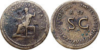 Roman Empire Sestertius Divus Augustus, Romerestitution issue, under Titus, DIVVS AVGVSTVS PATER -