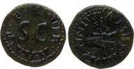 Roman Empire AE quadrans Augustus, Lamia, Silius, Annius , Clasped hands holding caduceus -