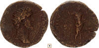 Roman Empire AE dupondius Antoninus Pius, Genius Populi Romani standing -