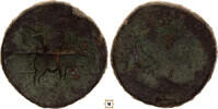 Roman Empire Sestertius Divus Vespasian, under Titus(80-81), Quadriga of Elephants, Rome, RR! -
