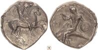Greek nomos Warrior on horseback / Taras riding dolphin -