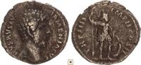 Roman Empire AR denarius Lucius Verus, Mars standing -