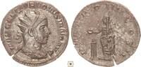 Roman Empire AR Antoninianus Volusian, Emperor sacrificing over altar -