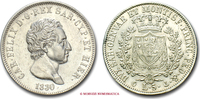 Kingdom of Sardinia / Königreich Sardinien 5 LIRE Charles-Félix de Savoie -