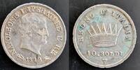 ITALIEN K&ouml;nigreich unter Napoleon I. 10 Soldi 1812 M, Mailand Vorz&uuml;glich... 100,00 EUR  + 15,00 EUR frais d'envoi