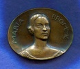 Frankfurt/M., Br.-Medaille, einseitiges Bronzemedaillon auf Maria Bromme, -