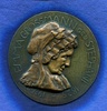 Frankfurt/M., Br.-Medaille, einseitiges Bronzemedaillon Emma Grossmann geb.Stephani 1825-1926, -
