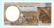 Zentralafrikanische Staaten, 500 Francs Gabun, -