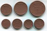 Deutsches Reich, 10 Pfennig-5 Mark Porzellan Proben für die Reichsmünzen, -