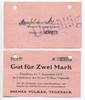 Niedersachsen, 2Mk. Vegesack, -