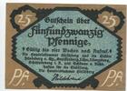 Schlesien, 25 Pfg. o.D.Juli 1921 Hirschberg, I/I- 2,00 EUR1,80 EUR prix TTC + 6,00 EUR frais d'envoi