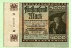 Deutsches Reich, 5000 Mark Druck nach links verschoben, -