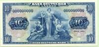 Deutscland, 10 Mark Bank Deutscher Länder-MUSTER- -