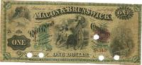 USA, 1 Dollar State of Georgia-Macon & Brunswick-Railroud Compagny, -