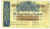 Schottland, 20 Pounds The Royal Bank of Scotland, -