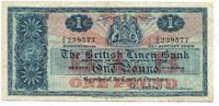 Schottland, 1 Pound The Bitisch Linen Bank, -