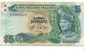 Malaysia, 5 Ringgit -