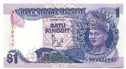 Malaysia, 1 Ringgit (1989) I 3,00 EUR prix TTC + 6,00 EUR frais d'envoi