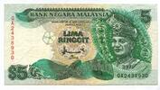 Malaysia, 5 Ringgit (1989) III 8,00 EUR prix TTC + 6,00 EUR frais d'envoi