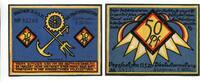 Niedersachsen, 2x50 Pfg. Vegesack, -