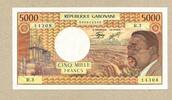 Gabun, 5000 Francs -