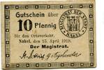 Posen 10 Pfg. Nakel, -