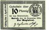 Posen 10 Pfg. Nakel, -