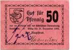 Posen 50 Pfg. Bentschen, -