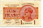 Saarland 1 Franc -