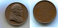 Frankreich, Br.Medaille John Locke 1632-1704-Englischer Arzt u.Philosoph, -