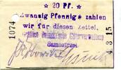 Posen 20 Pfg. Samostrzel, -