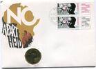 DDR 5 Mark ~ Numisbrief - Anti Apartheid Jahr ~ -