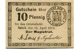 Posen 10 Pfg. Nakel, -