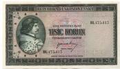 Tschechoslowakei, 1000 Korun SPEZIMEN, -