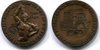 Mansfeld, Kupfer Medaille 750 Jahre Mansfelder Bergbau, -