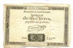 Frankreich, 10 Livres Assignat, -