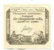 Frankreich, 50 Sols Assignat, -