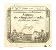 Frankreich, 50 Sols Assignat, -