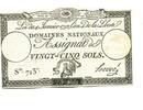 Frankreich, 25 Sols Assignat, -