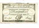 Frankreich, 25 Sols Assignat, -