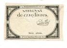 Frankreich, 5 Livres Assignat, -