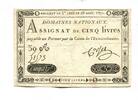 Frankreich, 5 Livres Assignat, -