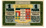 Dän.Nord-Schleswig 1 Mk. Tingleff, -