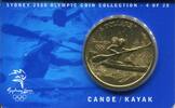 Australien 5 Dollars ~ Coin Card - Canoe / Kayak ~ -